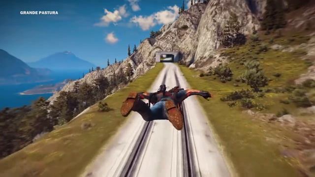 Just Cause 3 gameplay wingsuite grapplinghook