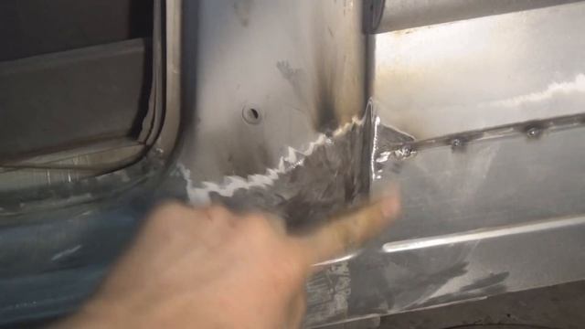 Mercedes Vito. Замена порога, подгонка, сварка