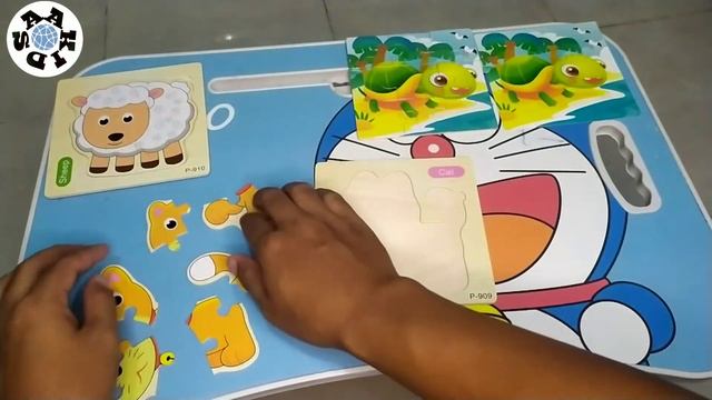 Main Mini Puzzle | Nama hewan | Domba | Kucing | video anak