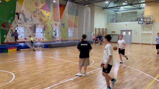Тренировка с баскетбола