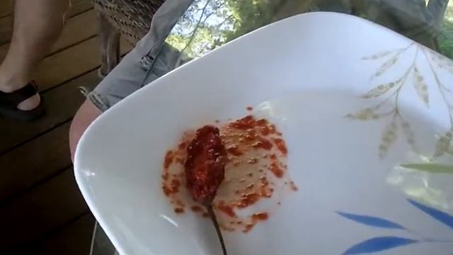 Asian vs. Ghost chili pepper in trinidad scorpion
