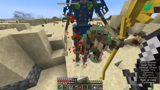 SAND WIZARD BOSS FIGHT made by me |minecraft data pack|
