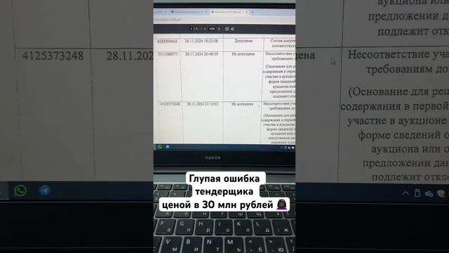 Ошибка тендерщика ценой в 30 млн #титовтендер #223-фз #госзакупки