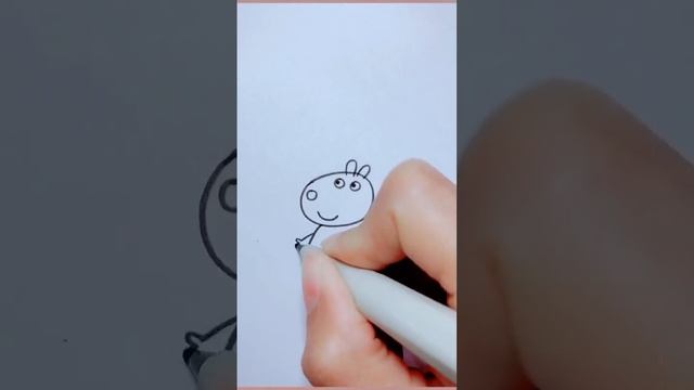 Учимся рисовать свинку - Пеппу. Подпишись !