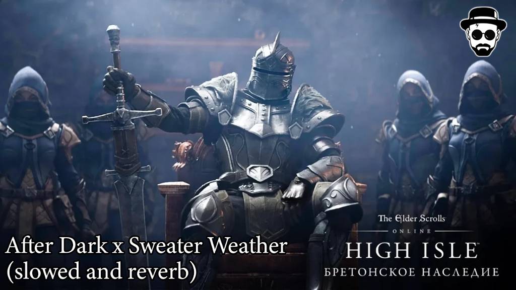 Мем с Бретонским Чёрным рыцарем из синематика The Elder Scrolls Online: Legacy of the Bretons