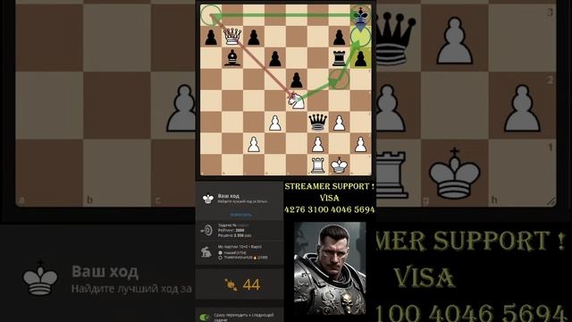 Шахматы. Скрытый удар #shorst #chess #шахматы