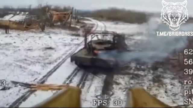 German Leopard 2A6 tank destroyed in Kursk region