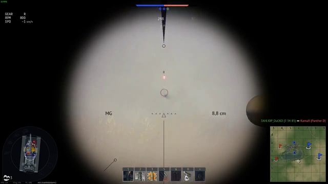 War Thunder Т34 против пантеры