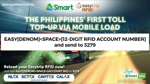 Paano mag-LOAD sa EASYTRIP RFID gamit ang SMART Prepaid or Postpaid Account?