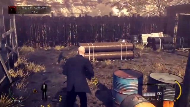 Hitman: Absolution HD PS4 - Factory Compound (Mass Shooting Massacre)