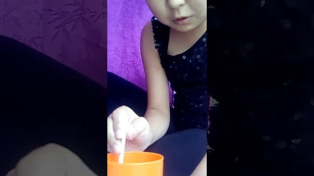 Лизун из обычного шампуня и соли