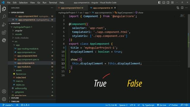 203. Assignment - Implementing show & hide functionality with ngIf