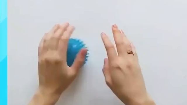 Гимнастика для мозга с массажным мячиком. Подпишись !