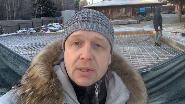 Монолитный фундамент. Плита по грунту. Строим зимой | ДОМ НА КАМНЕ