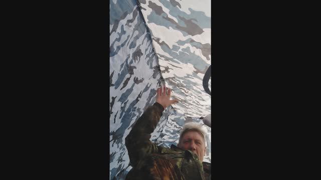 Зимняя рыбалка в палатке