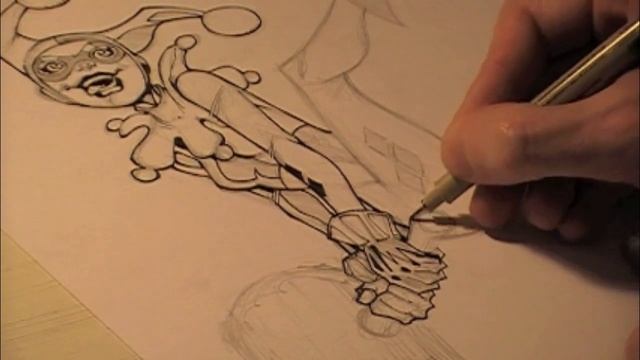 Todd Nauck Draws Harley Quinn Part 2 of 3