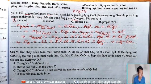 CHUYÊN ĐỀ 10. ANCOL (PART 8 - VIP 1+3)
