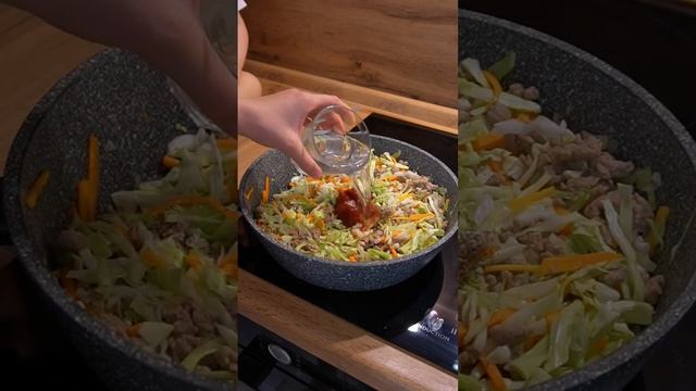 тушёная капуста с фаршем! #рецепт #food #cookingrecipes #foodrecipes #recipes #recipe