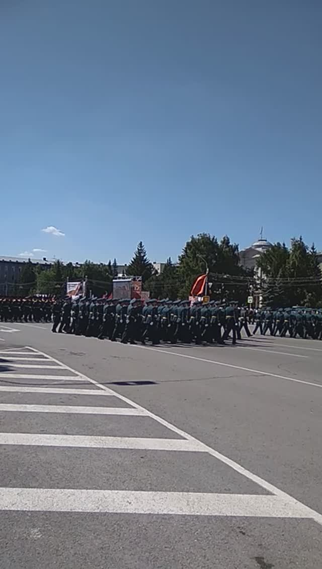 Парад к Дню Победы в Омске.