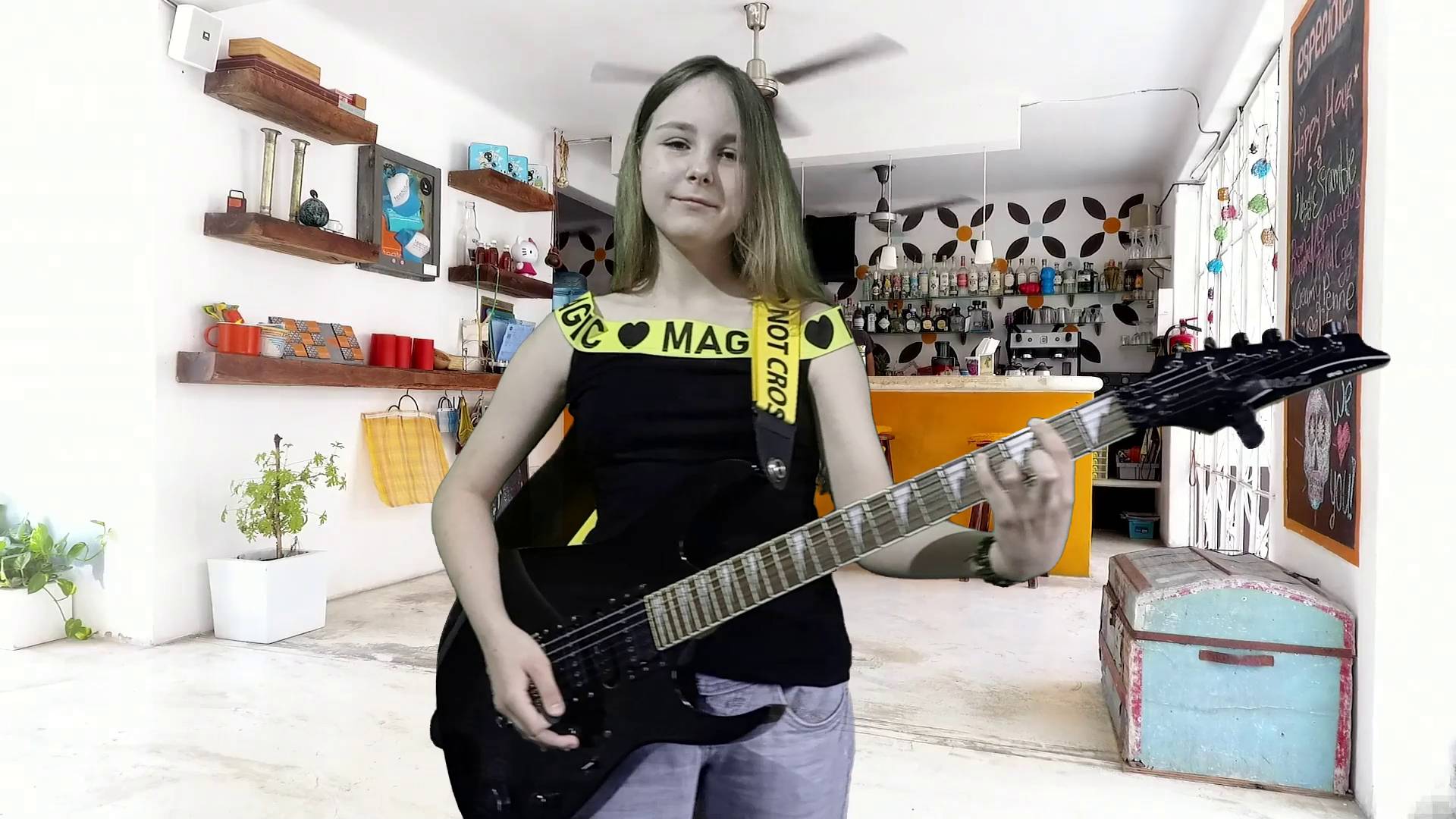 Europe - The Final Countdown. Cover. Часть 1. Алексия- 10 лет. Играю на электрогитаре