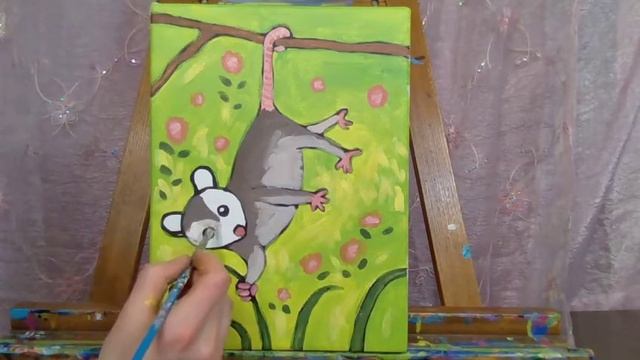Let's Paint an Opossum!