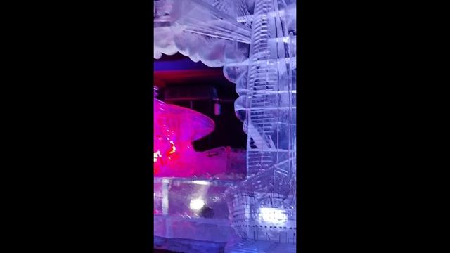Ледяные скульптуры Петропавловской крепости