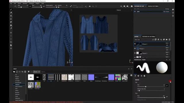 substance painter tutorial: how to make a knitted jacket