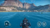FLYING BOAT CRASHES THROUGH BUILDING:Just cause 3 Bavarium sea heist stunts