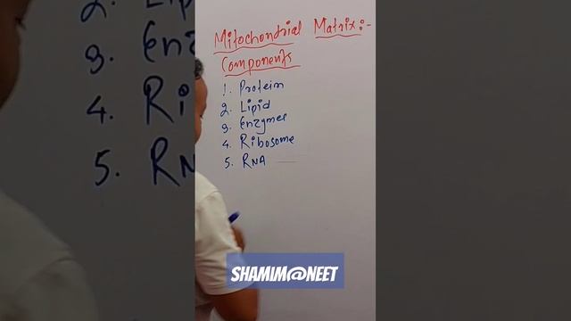 Components of Mitochondria|NEET|AIIMS