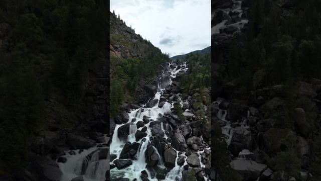 Учар -  каскадный водопад Горного Алтая, Россия