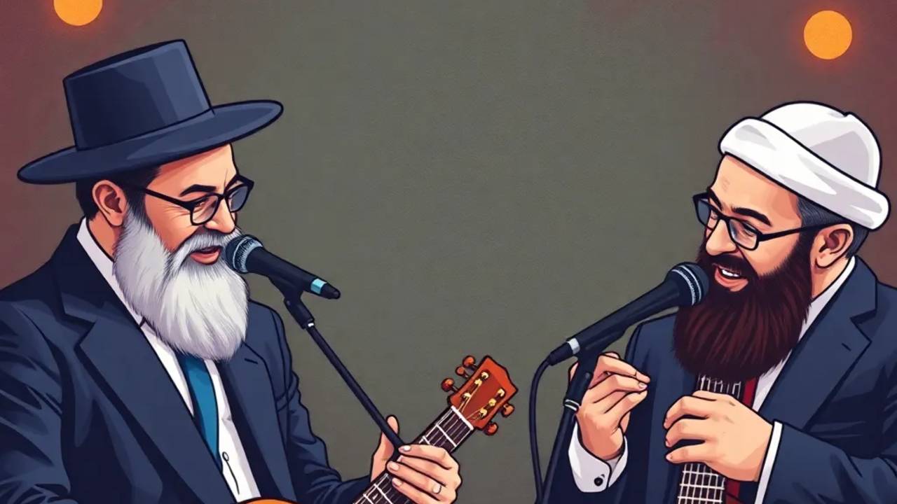 יהודה הרשנבוים  מוטי ויזל   משה דוד וויסמנדל   בנצי שטיין   מקהלת נשמה,  בביצוע לשיר  ''אדוני המלך''