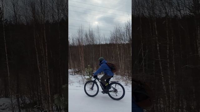 Зимняя велопрогулка на Чёртово городище