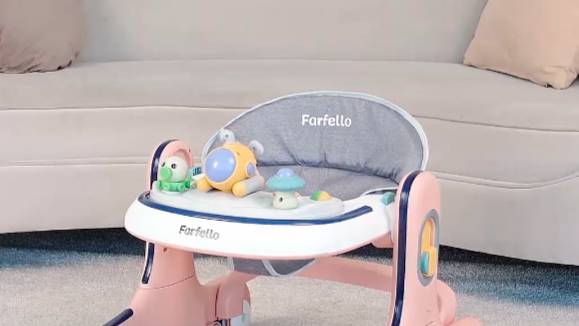 Первые самостоятельные шаги малыша в ходунках Farfello ✨