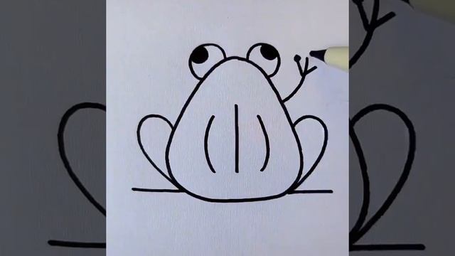 Рисуем лягушку. Подпишись !