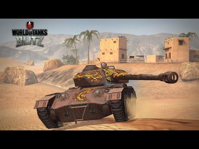 World Of Tanks Blitz. WZ Пылающий. Воин.