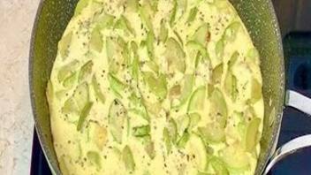 Быстрая Запеканка из Кабачков на сковороде. Вкусно. Быстро. Полезно. Жареные кабачки!
