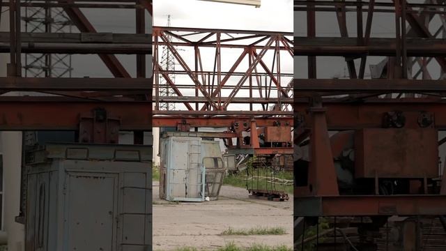 Демонтаж козлового крана в Тюмени #металлолом #демонтаж #shorts