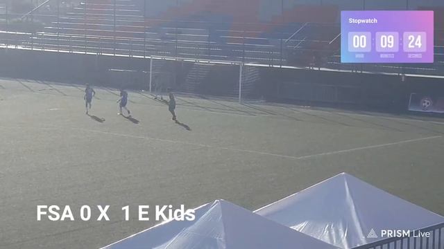 Disputa prata   Primeiro tempo jogo FSA "b" contra Esporte Kids pela Copa Talentos  Sub 15
