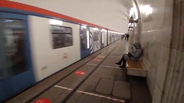 Отправление Поезда 81-765/766/767 От Станций метро Пушкинская // 4 Февраля 2021