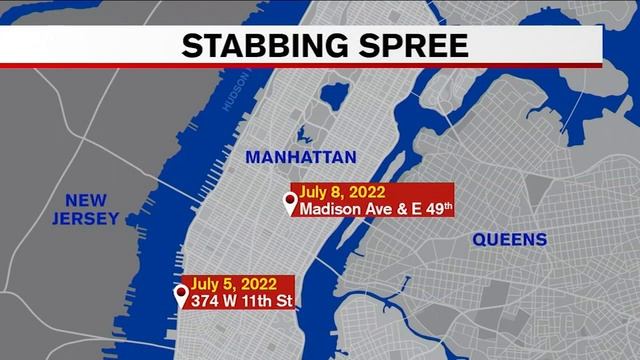 Manhunt for suspect in string of NYC homeless stabbings