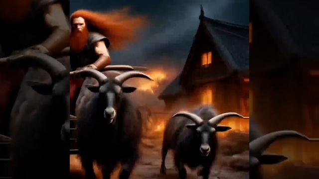 Пожарные тракторные бочки. Нейроклип Викинги