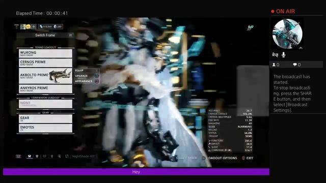 Warframe gameplay (Riven opening)