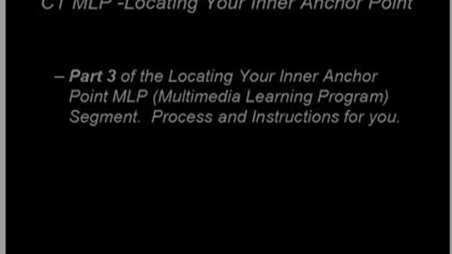 05 - Locating Your Inner Anchor Point - Process