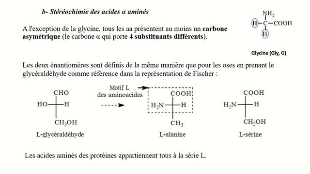 CM de Biochimie structurale #Partie1  #Acide_amine   #aminoacide