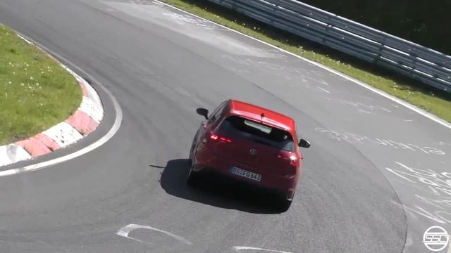 2021 VW Golf GTI TCR testing on the Nürburgring