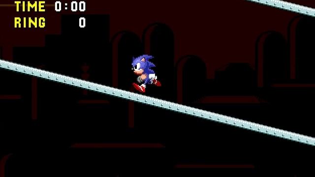 Desert Bus in Sonic 1 (GEN) Gameplay on Sonic 1 Hack