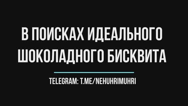 В поисках идеального шоколадного бисквита