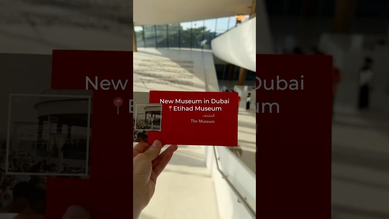 Etihad Museum - the culture of Emirates #dubai2024 #emirates #museum #culture