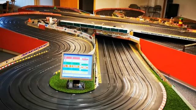 Carrera DTM Audi A5 vs BMW M3 on 44 Meter Slotcar Track