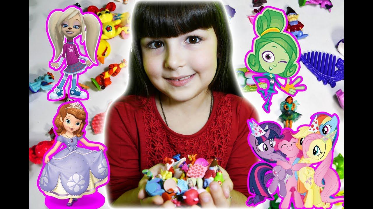 СЮРПРИЗЫ в кинетическом песке. My little Pony. Принцесса София. Барбоскины. Фиксики